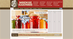 Desktop Screenshot of parkrosehardware.com